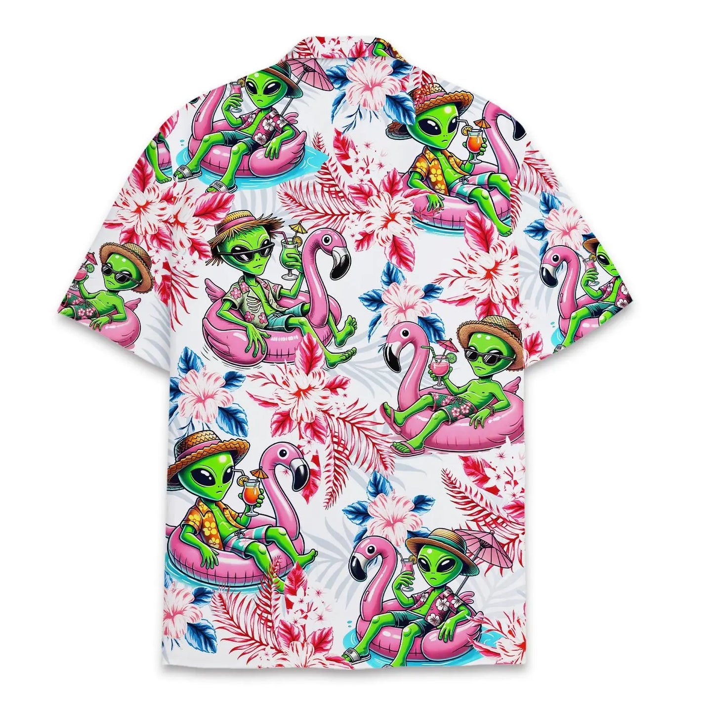 Tropical Alien Unisex Hawaiian Shirt Aloha Shirt