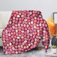 Colorful Easter Egg Pattern Flannel Blanket For Living Room And Bedroom Styling