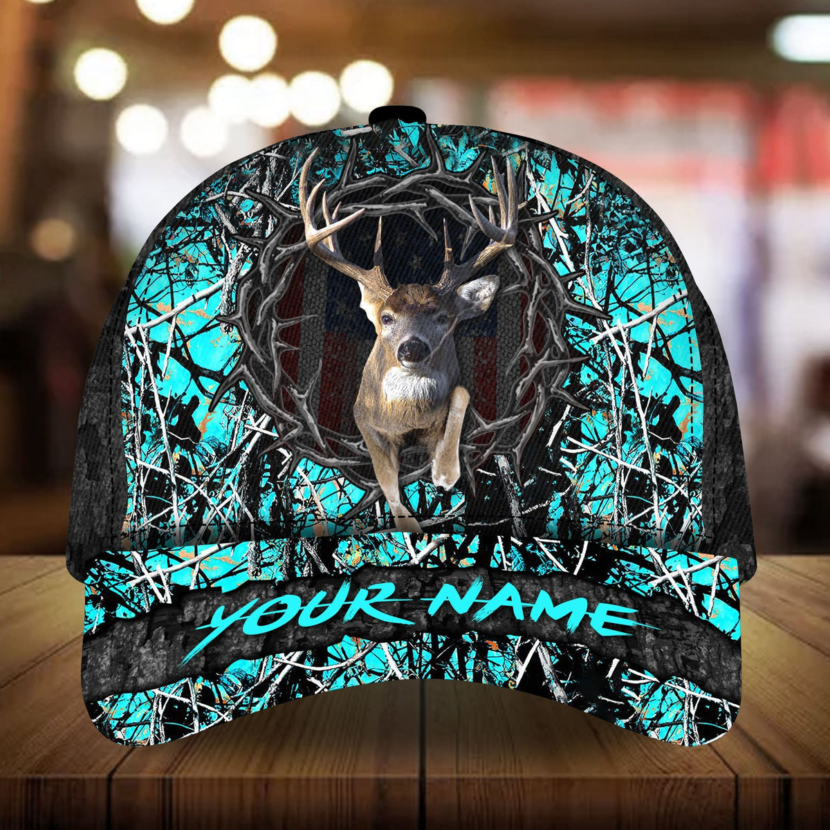 Awesome Deer Hunting Multicolor Personalized – Classic Cap