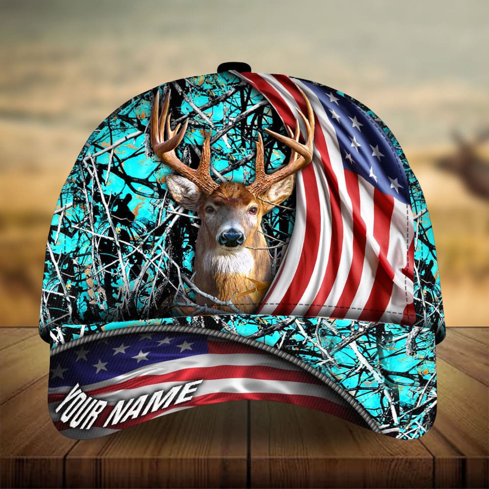 Premium New US Deer Hunting Personalized – Classic Cap