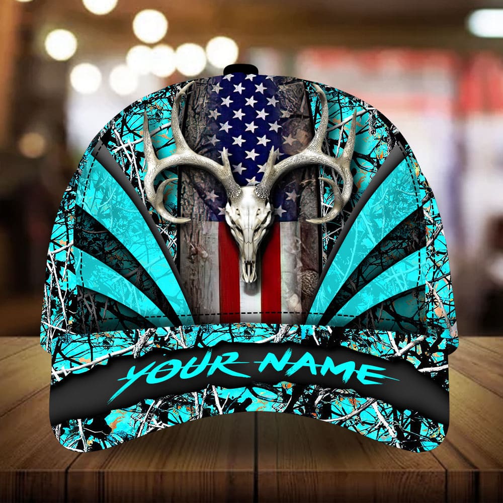 New Skull Deer Hunting Personalized – Classic Cap