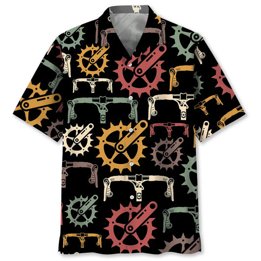 Hawaiian Shirt / Adults / S Cycling Colorful Hawaiian Shirt