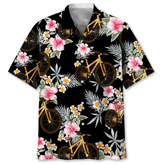 Hawaiian Shirt / Adults / S Cycling Feather Hawaiian Shirt