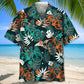 Cycling Flower Tropical Hawaiian Shirt