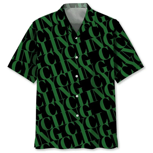 Hawaiian Shirt / Adults / S Cycling Green Hawaiian Shirt
