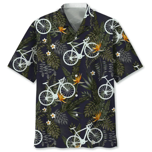 Hawaiian Shirt / Adults / S Cycling Nature Hawaiian Shirt
