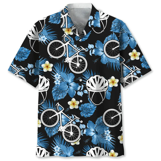 Hawaiian Shirt / Adults / S Cycling Nature Hawaiian Shirt