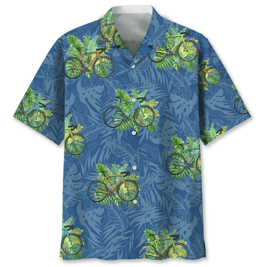 Hawaiian Shirt / Adults / S Cycling Nature Hawaiian Shirt