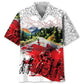 Hawaiian Shirt / Adults / S Cycling Route Hawaiian Shirt