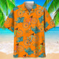 Cycling Tropical Orange Hawaiian Shirt