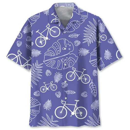 Hawaiian Shirt / Adults / S Cycling Tropical Veri Peri Hawaiian Shirt