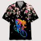 Hawaiian Shirt / Adults / S Cycling Watercolors Flower Hawaiian Shirt