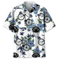 Hawaiian Shirt / Adults / S Cycling White Nature Hawaiian Shirt