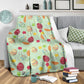 Colorful Easter Egg Pattern Flannel Blanket For Living Room And Bedroom Styling