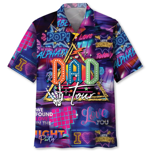 Hawaiian Shirt / Adults / S Dad Tour The Fatherhood Hawaiian Shirt