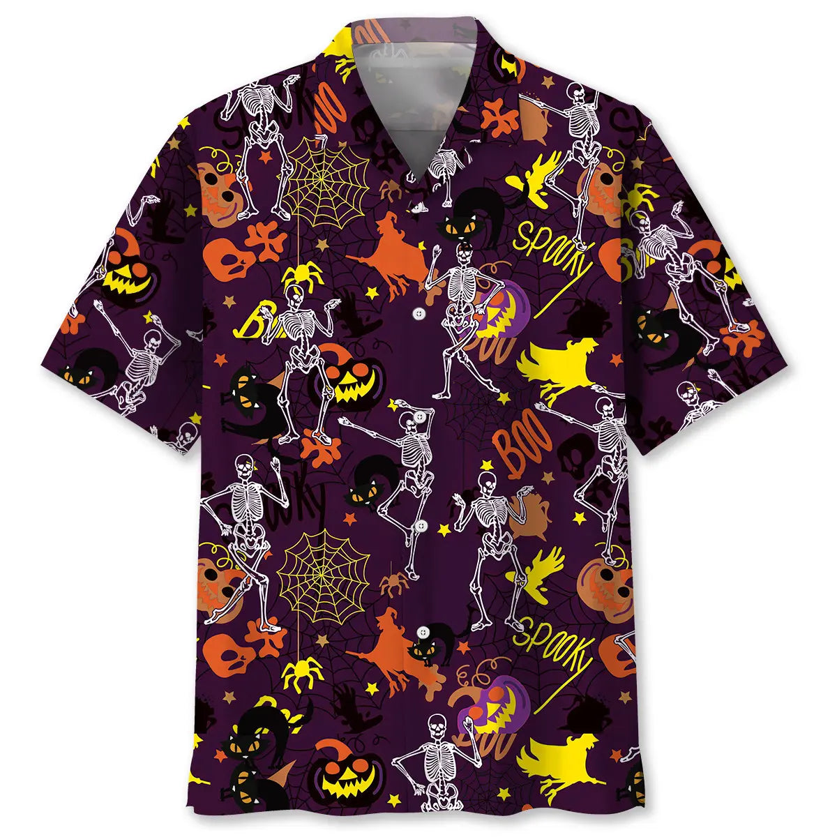 Hawaiian Shirt / Adults / S Dancing Skeleton Halloween Hawaiian Shirt