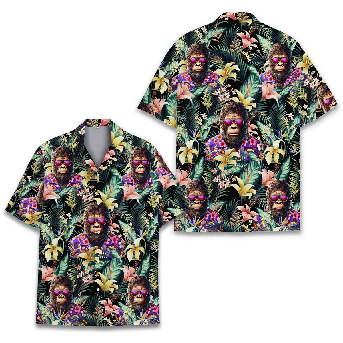 Tropical Bigfoot Unisex Hawaiian Shirt Aloha Shirt