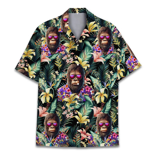 Hawaiian Shirt / Adults / S Tropical Bigfoot Unisex Hawaiian Shirt Aloha Shirt