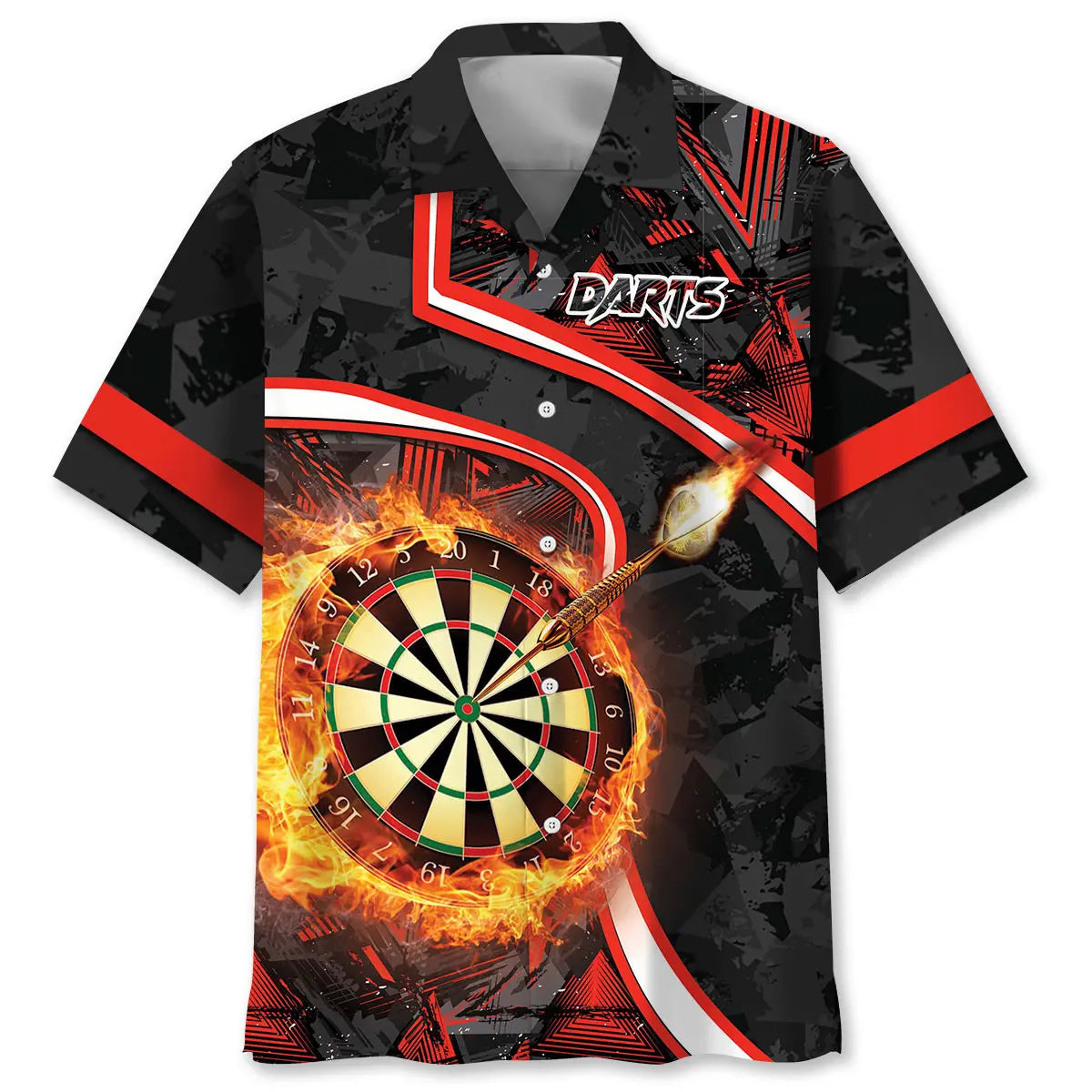 Hawaiian Shirt / Adults / S Dart Fire Hawaiian Shirt