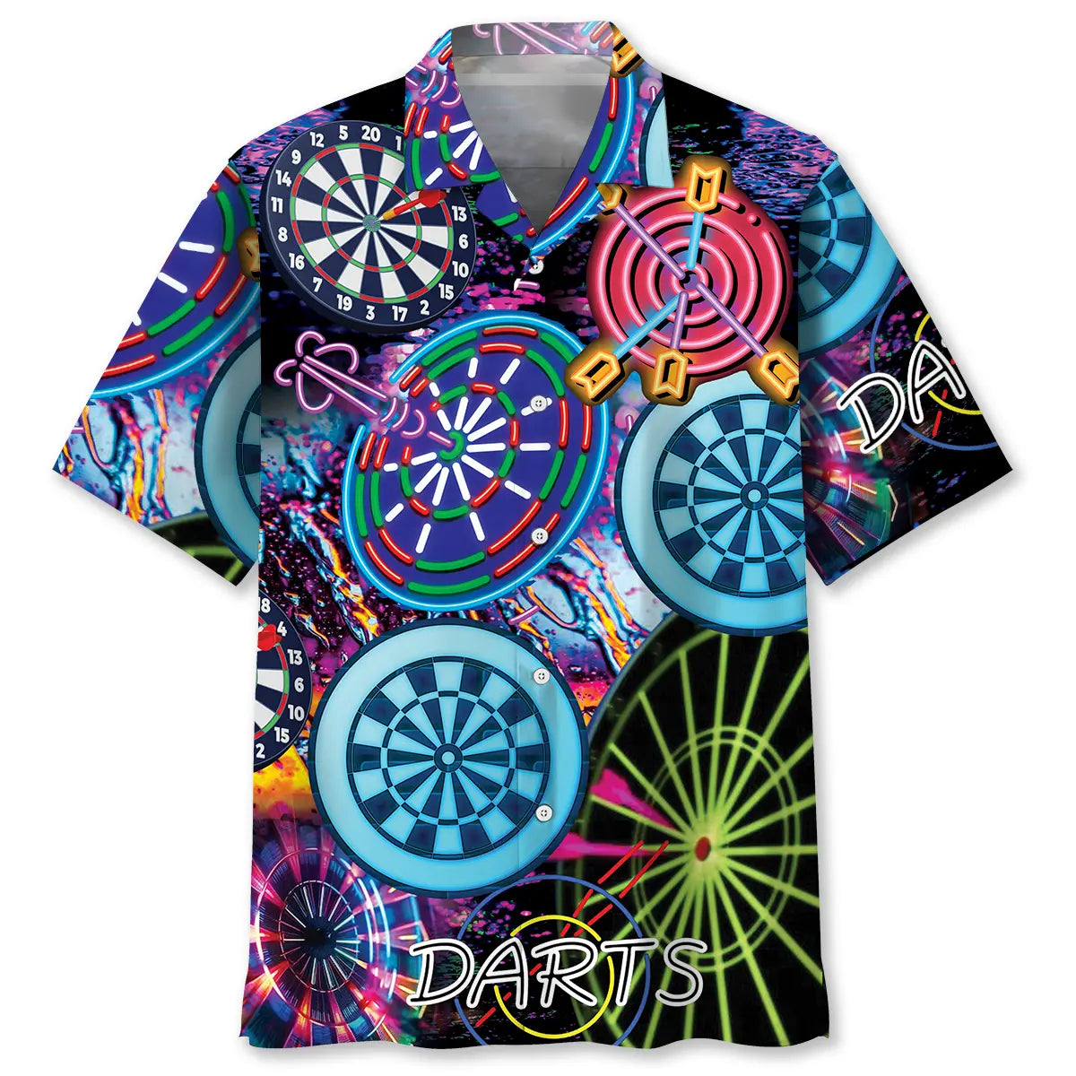 Hawaiian Shirt / Adults / S Dart Neon Hawaiian Shirt