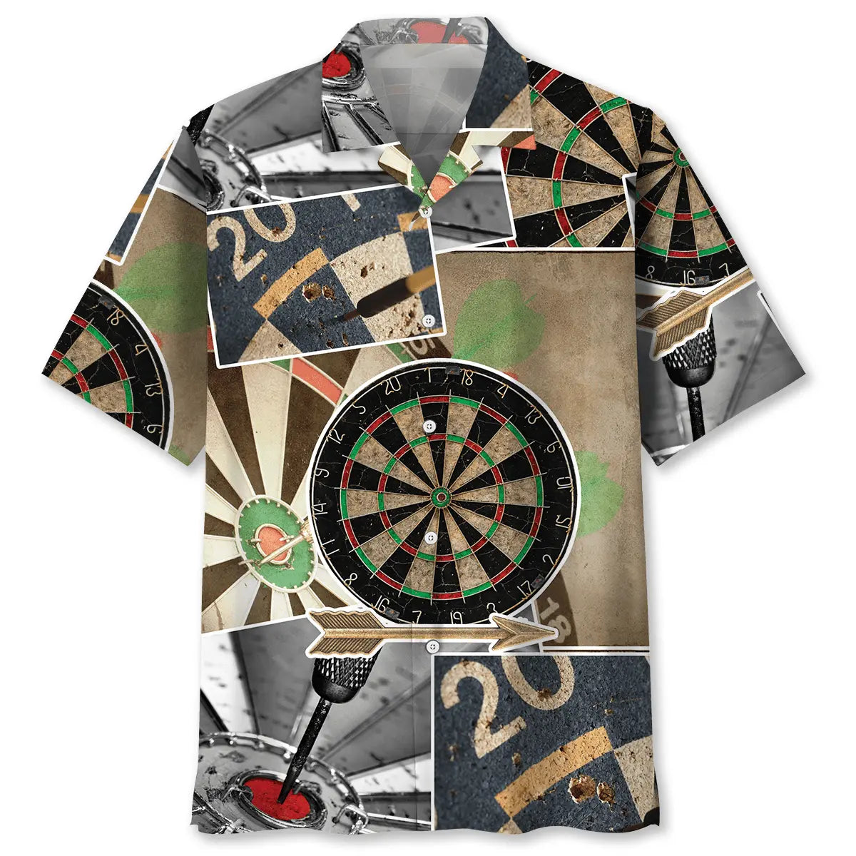 Hawaiian Shirt / Adults / S Dart Retro Art Happiness Hawaiian Shirt