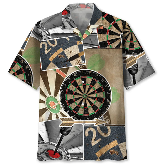 Hawaiian Shirt / Adults / S Dart Retro Art Happiness Hawaiian Shirt