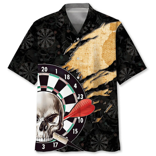 Hawaiian Shirt / Adults / S Dart Skull Hawaiian Shirt