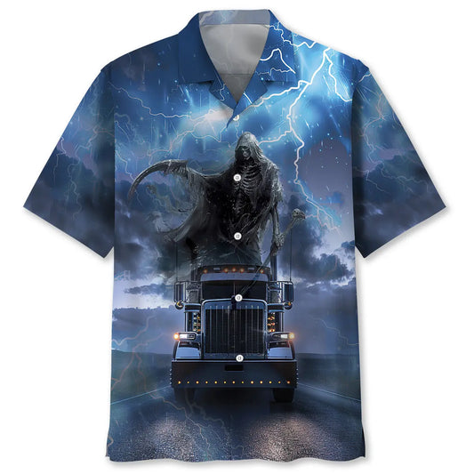 Hawaiian Shirt / Adults / S Death Smiles At All Of Us Hawaiian Shirt