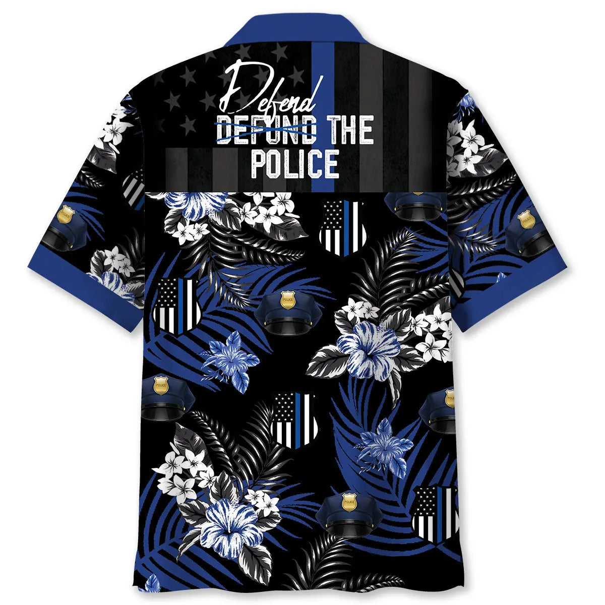 Hawaiian Shirt / Adults / S Defend The Police Hawaiian Shirt