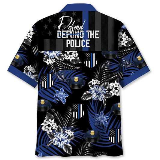 Hawaiian Shirt / Adults / S Defend The Police Hawaiian Shirt