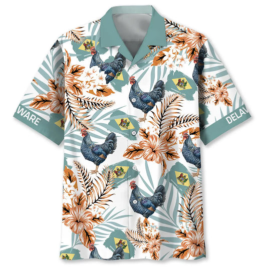 Hawaiian Shirt / Adults / S Delaware State Proud Hawaiian Shirt