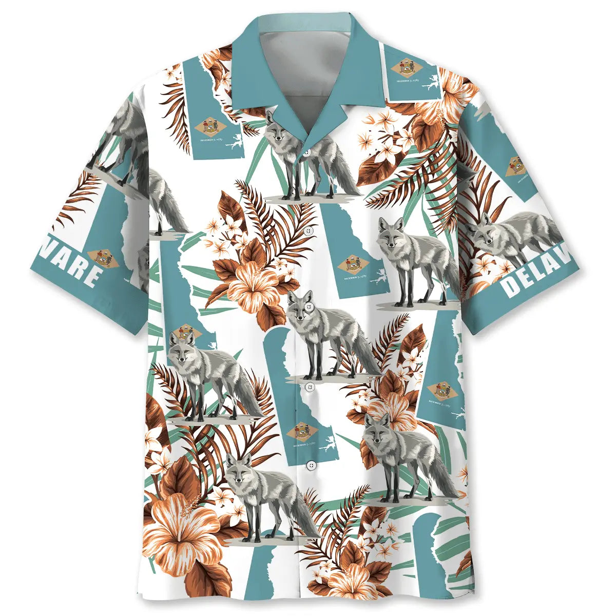 Hawaiian Shirt / Adults / S Delaware State Proud Hawaiian Shirt