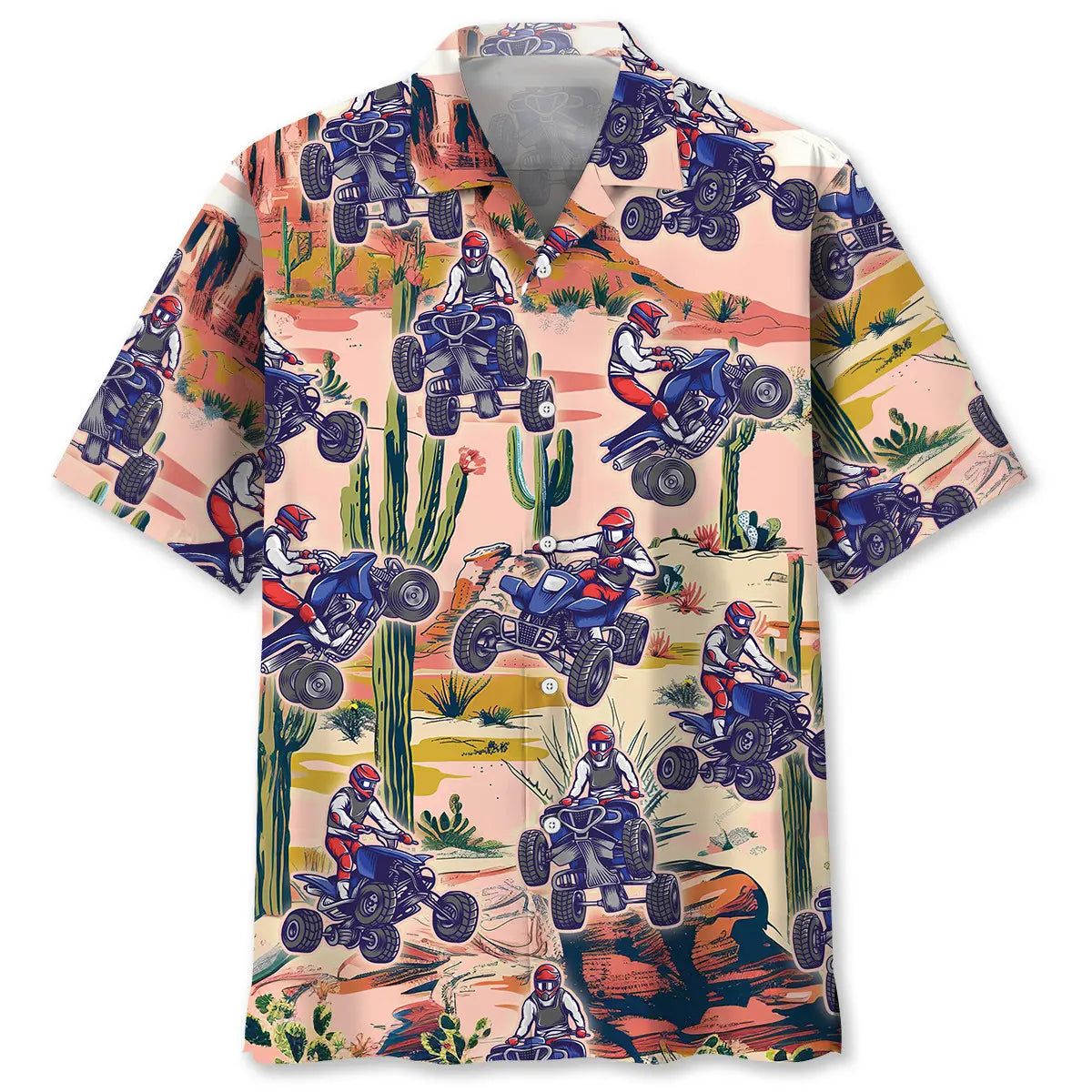 Hawaiian Shirt / Adults / S Desert ATV Motocross Off Road Hawaiian Shirt