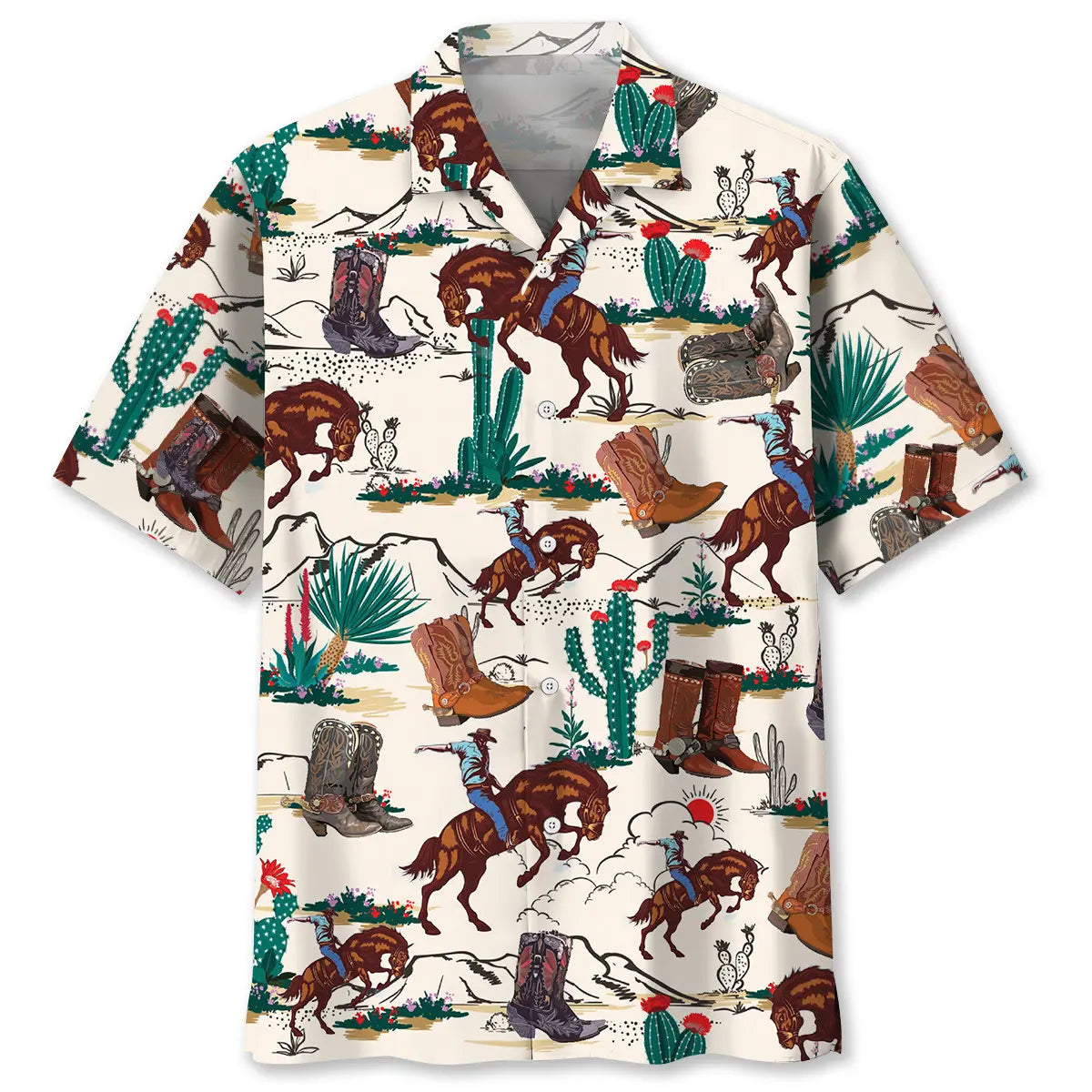 Hawaiian Shirt / Adults / S Desert Cowboy Hawaiian Shirt