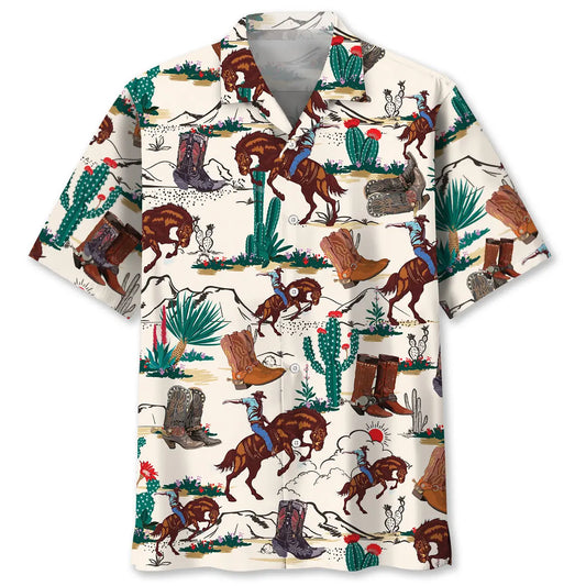 Hawaiian Shirt / Adults / S Desert Cowboy Hawaiian Shirt