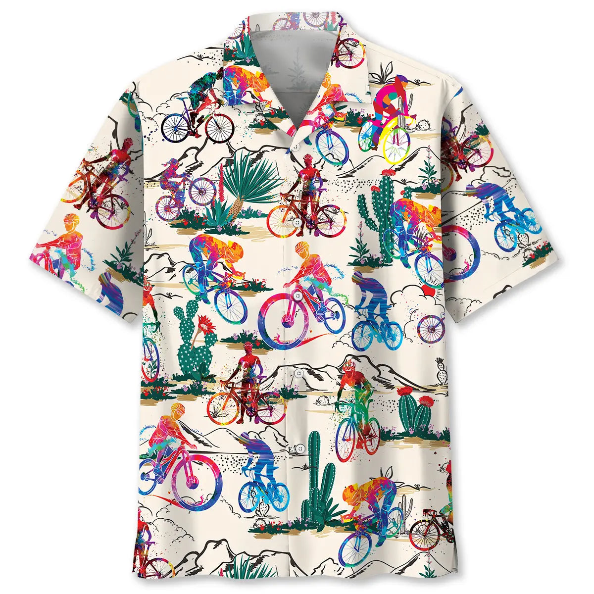 Hawaiian Shirt / Adults / S Desert Cycling Hawaiian Shirt