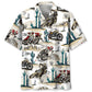 Hawaiian Shirt / Adults / S Desert Flat-Track Bike Racing Hawaiian Shirt