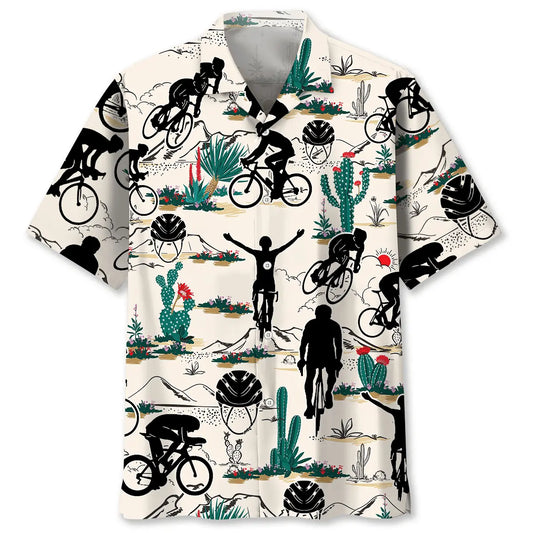 Hawaiian Shirt / Adults / S Desert Gravel Cycling Hawaiian Shirt