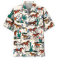 Hawaiian Shirt / Adults / S Desert Horse Harness Racing Hawaiian Shirt