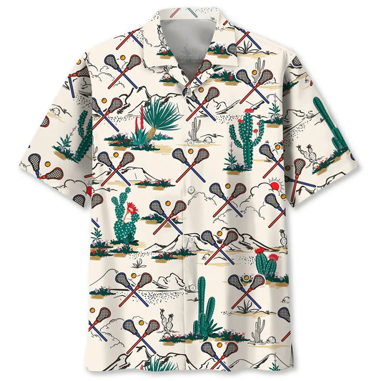 Hawaiian Shirt / Adults / S Desert Lacrosse Hawaiian Shirt