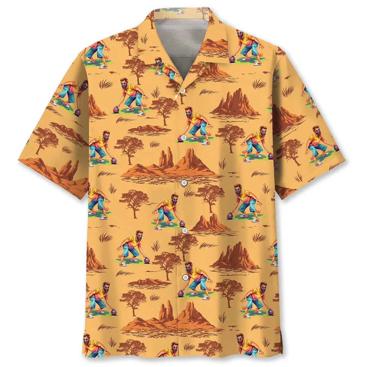 Hawaiian Shirt / Adults / S Desert Lawn Bowling Hawaiian Shirt