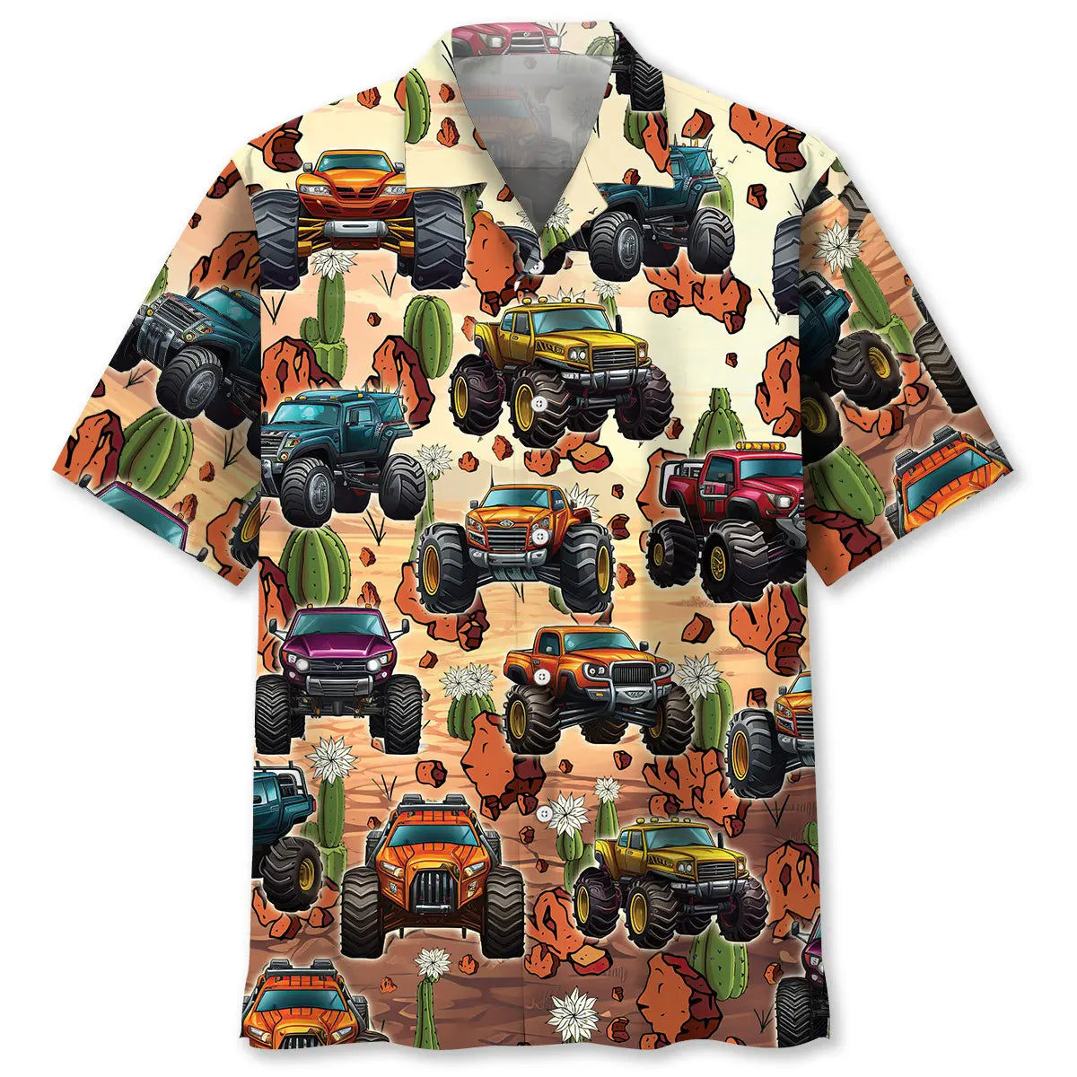 Hawaiian Shirt / Adults / S Desert Monster Truck Hawaiian Shirt