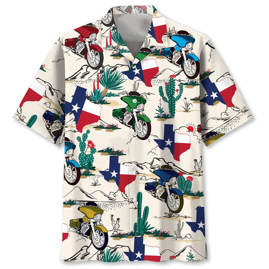 Hawaiian Shirt / Adults / S Desert Texas Motorcycle Hawaiian Shirt