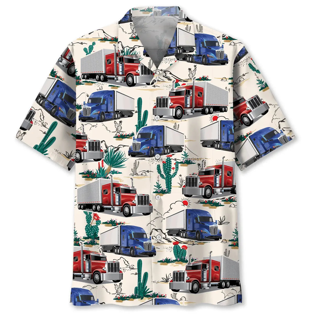 Hawaiian Shirt / Adults / S Desert Trucker Hawaiian Shirt