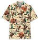 Hawaiian Shirt / Adults / S Dinosaur Desert Hawaiian Shirt