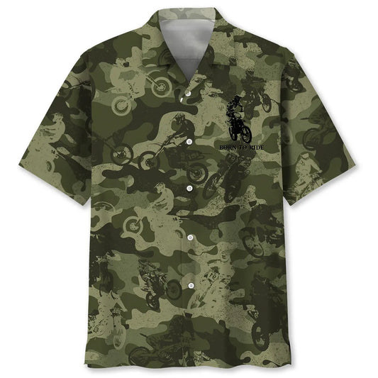 Hawaiian Shirt / Adults / S Dirt Bike Camouflage Hawaiian Shirt