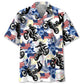Hawaiian Shirt / Adults / S Dirt Bike USA Hawaiian Shirt