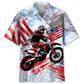 Hawaiian Shirt / Adults / S Dirt Bike USA Hawaiian Shirt