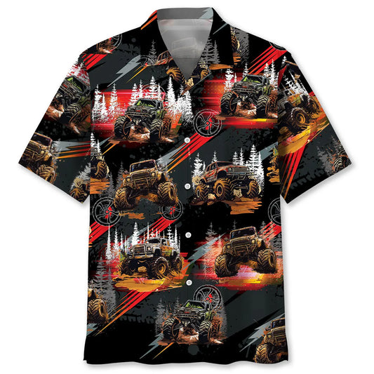 Hawaiian Shirt / Adults / S Dirt Monster Truck Hawaiian Shirt