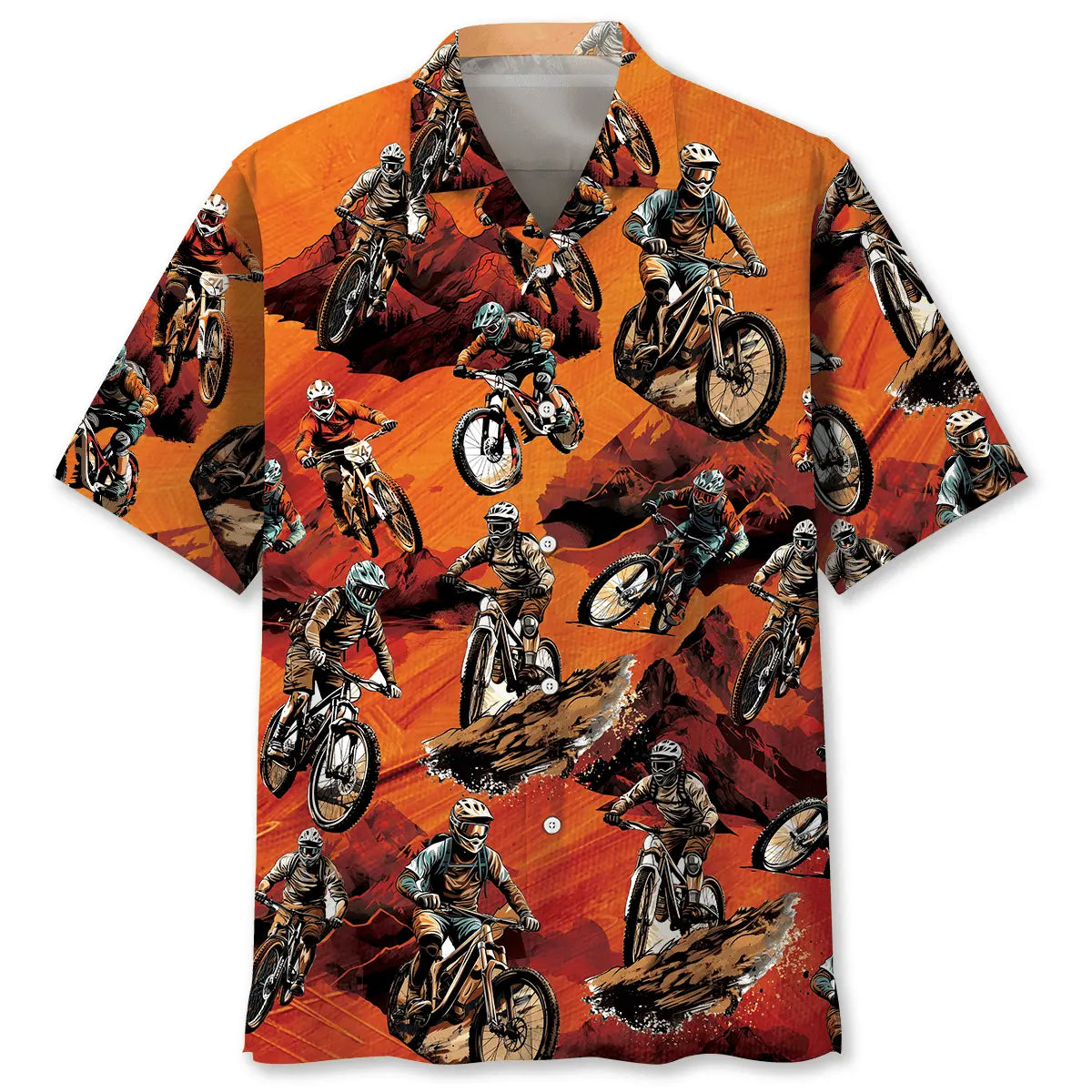 Hawaiian Shirt / Adults / S Dirt Mountain Bike Racing Hawaiian Shirt
